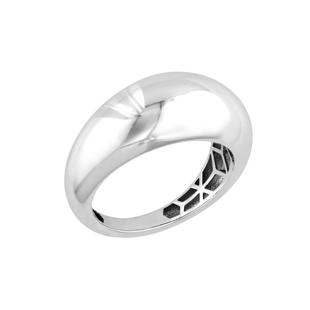 Sterling Silver Polished Dome Ring – Seven Oaks