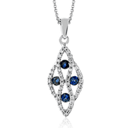 ZP668 Color Pendant in 14k Gold with Diamonds