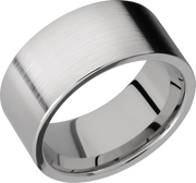 Titanium 10mm flat band with slightly rounded edges