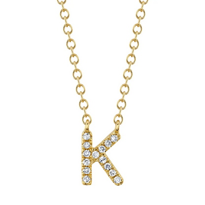 Diamond Initial Necklace