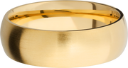 14K Yellow gold 7mm domed band