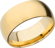 14K Yellow gold 9mm domed band