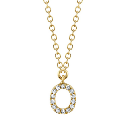 Diamond Initial Necklace