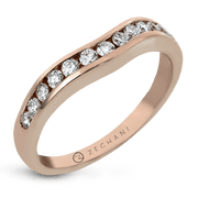 ZR401 Anniversary Ring in 14k Gold with Diamonds