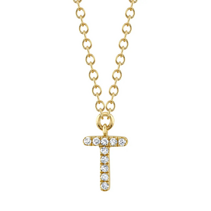 Diamond Initial Necklace