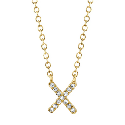 Diamond Initial Necklace