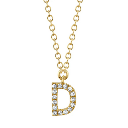 Diamond Initial Necklace