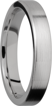 Titanium 4mm flat band with slightly rounded edges