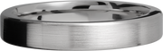 Titanium 4mm flat band with slightly rounded edges
