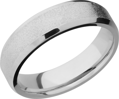 Titanium 6mm beveled band