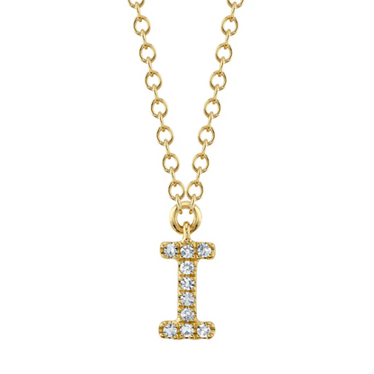 Diamond Initial Necklace