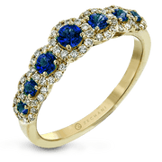 ZR1150 Color Ring in 14k Gold with Diamonds
