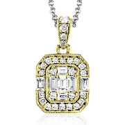 ZP831 Pendant in 14k Gold with Diamonds