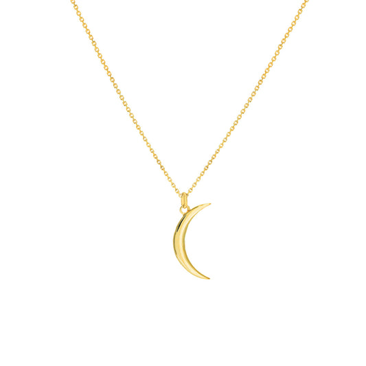 Gold Crescent Moon Necklace