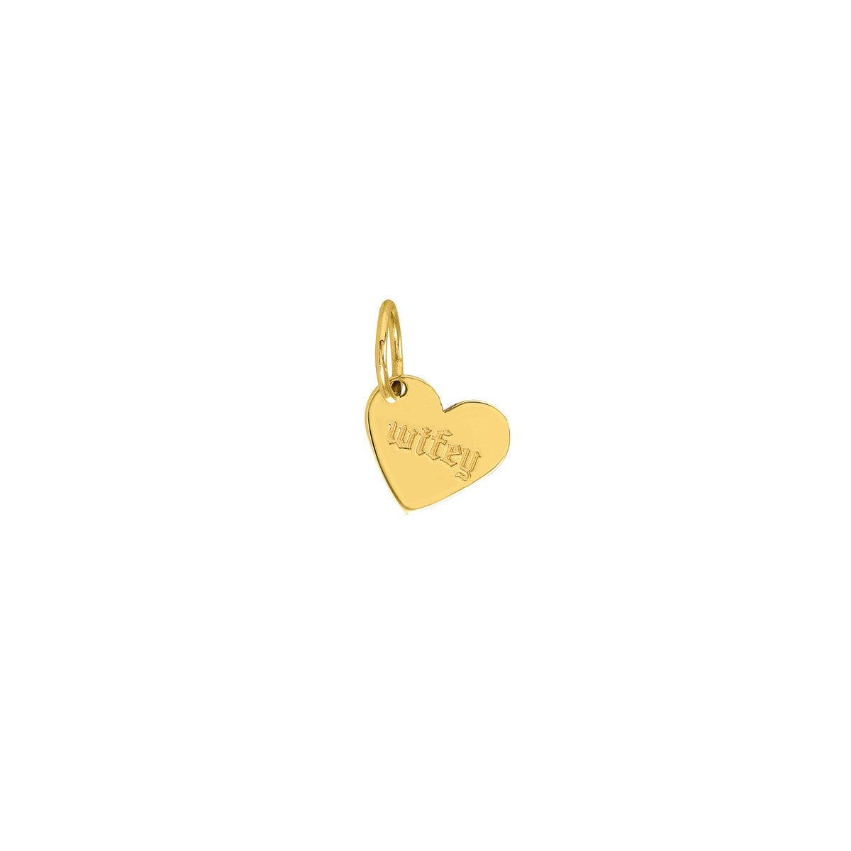 Mini Slanted Heart Engravable Charm – Seven Oaks