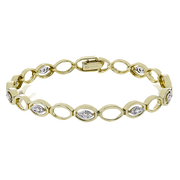 ZB845 Bracelet in 14k Gold with Diamonds
