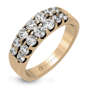 ZR414 Anniversary Ring in 14k Gold with Diamonds