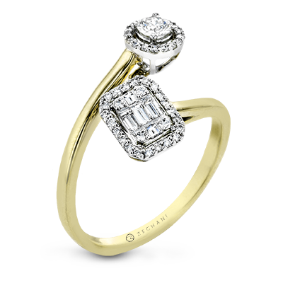 ZR1892 Right Hand Ring in 14k Gold with Diamonds