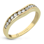 ZR401 Anniversary Ring in 14k Gold with Diamonds