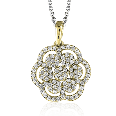 ZP434 Pendant in 14k Gold with Diamonds