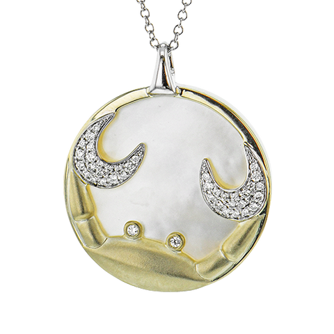 CANCER-Y Pendant in 14k Gold with Diamonds