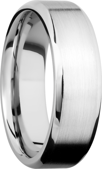 Cobalt chrome 7mm beveled band