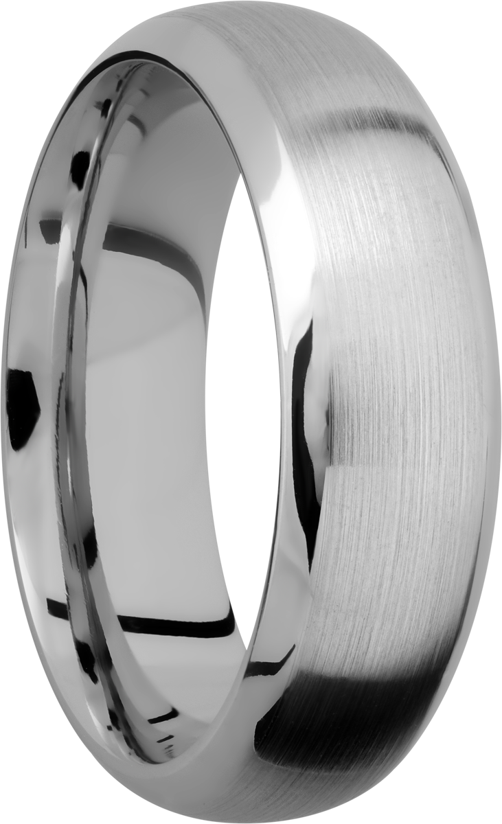 cobalt chrome 7mm domed beveled band