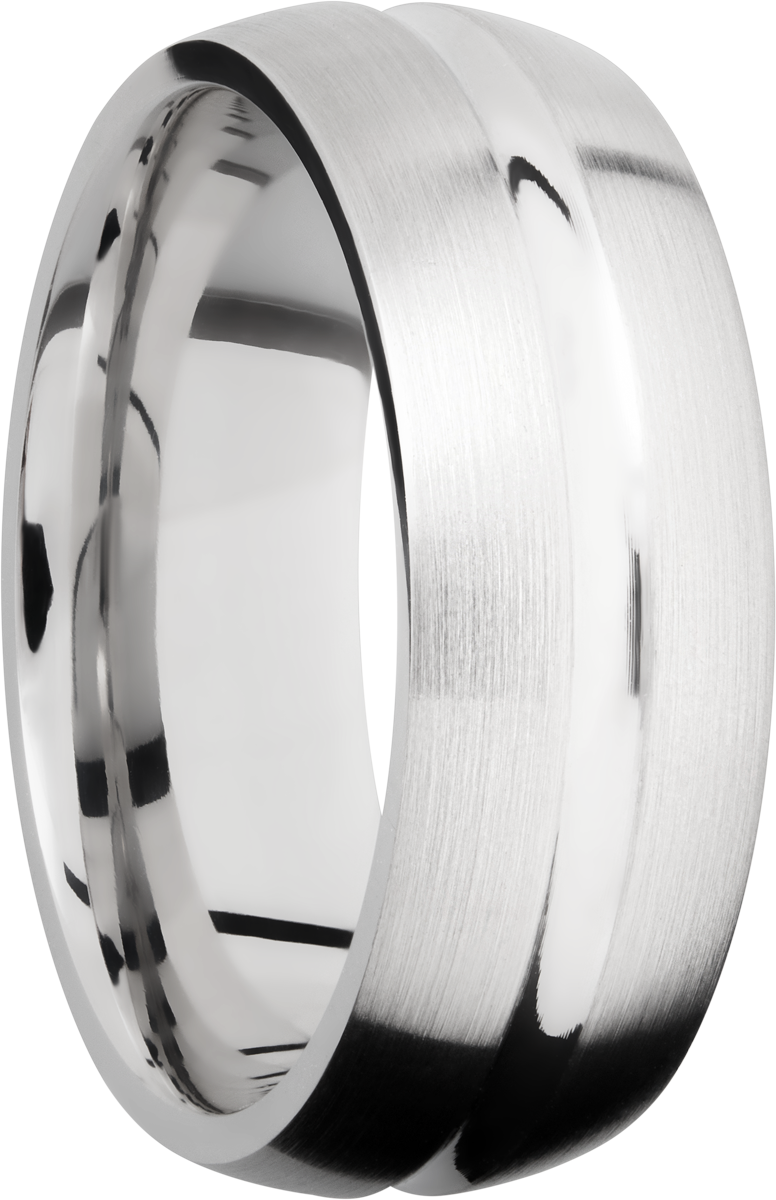 cobalt chrome 8mm domed concave band