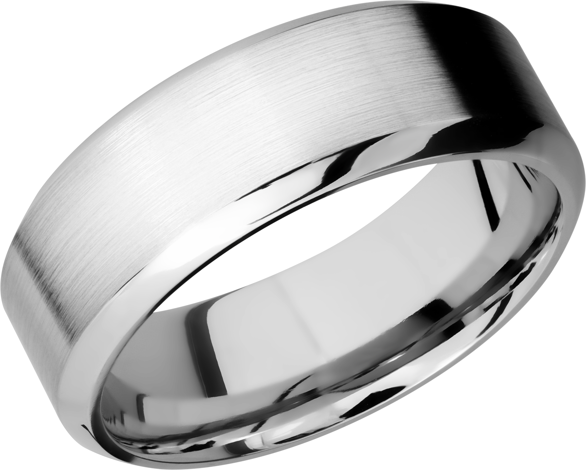 cobalt chrome 8mm high-beveled band