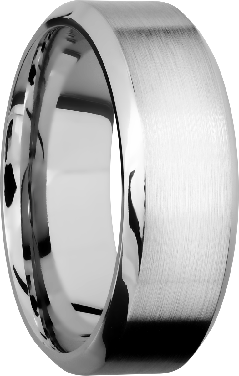 cobalt chrome 8mm high-beveled band