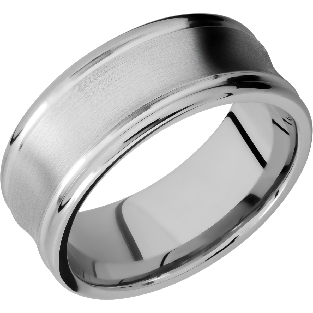 cobalt chrome 9mm concave band with rounded edges