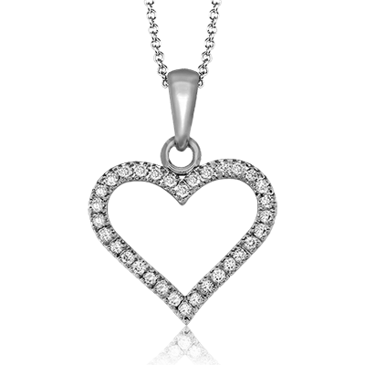 ZP600 Heart Pendant in 14k Gold with Diamonds