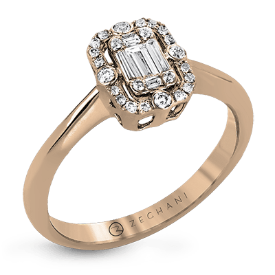 ZR1176 Right Hand Ring in 14k Gold with Diamonds