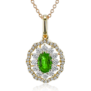 Color Pendant in 14k Gold with Diamonds