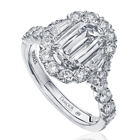 LAmour Crisscut® Diamond Engagement Ring