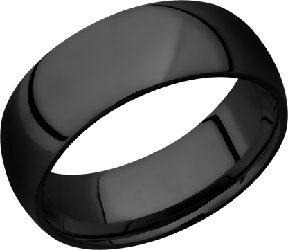 Zirconium 8mm domed band