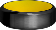 Zirconium 8mm band with a yellow Cerakote sleeve