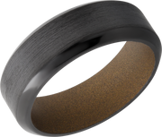 Zirconium 8mm band with a Burnt Bronze Cerakote sleeve