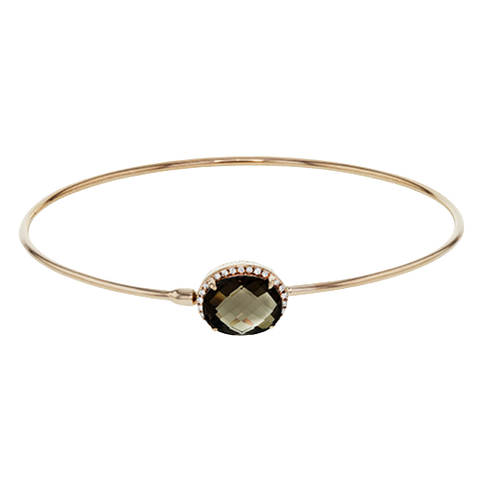 ZB219 Bangle in 14k Gold with Diamonds