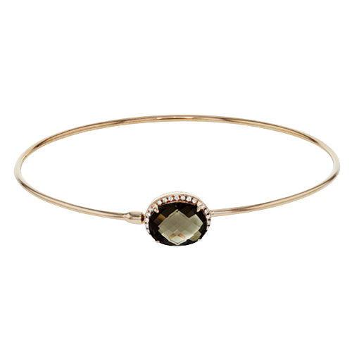 ZB219 Bangle in 14k Gold with Diamonds