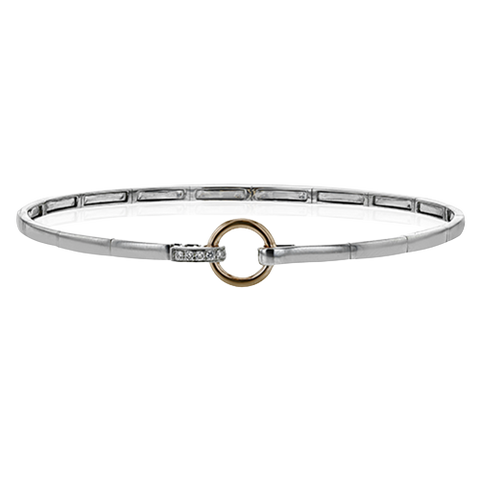 ZB283 Bangle in 14k Gold with Diamonds
