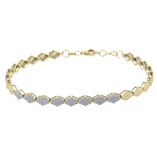 ZB855-Y Bracelet in 14k Gold with Diamonds