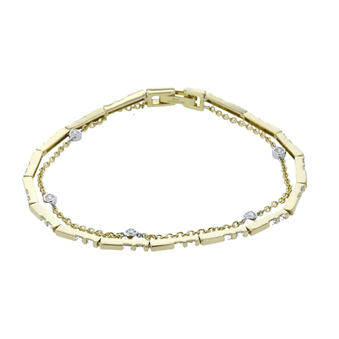 ZB864-Y Bracelet in 14k Gold with Diamonds