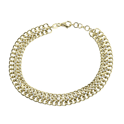 ZB871 Bracelet in 14k Gold with Diamonds