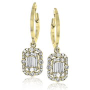 ZE535 Earring in 14k Gold with Diamonds