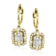ZE585 Earring in 14k Gold with Diamonds