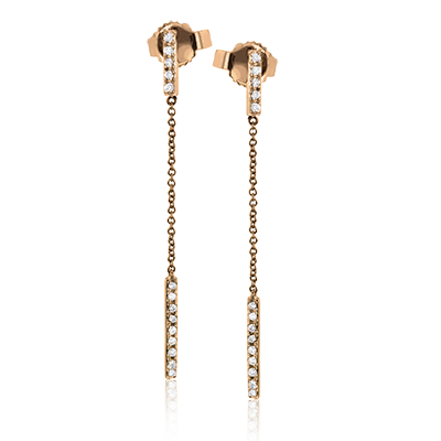 ZE666 Earring in 14k Gold with Diamonds