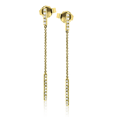 ZE666 Earring in 14k Gold with Diamonds
