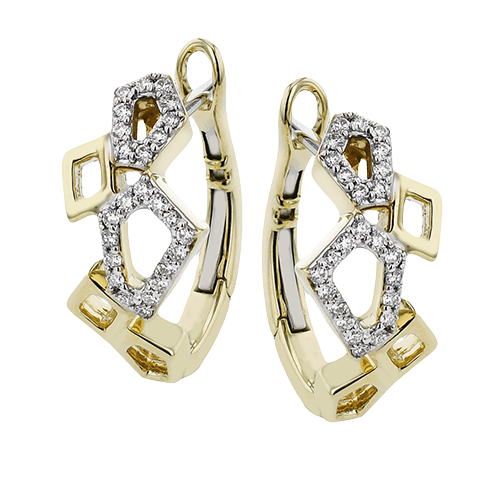 ZE846 Earring in 14k Gold with Diamonds