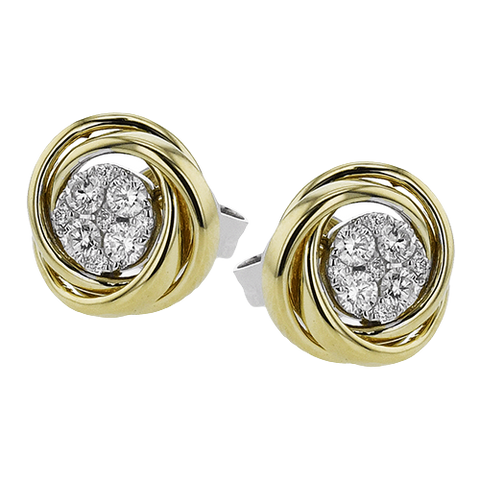 ZE849 Earring in 14k Gold with Diamonds